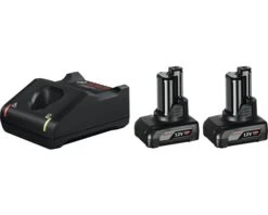 BOSCH Professional Accu Starterset 12V (2x Accu 12V/6,0Ah + Lader)