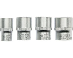 WGB Doppenset 1/4" Binnenzeskant, 4-delig