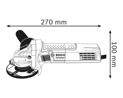 BOSCH Professional Haakse Slijper GWS 750 (115 Mm) 7 BOSCH Professional Haakse Slijper GWS 750 (115 Mm) - Afbeelding 5